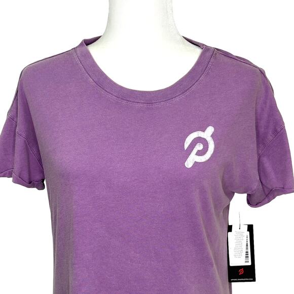 Peloton Short Sleeve Purple Vintage Cotton T-shirt Make Your Mark Small NWT - Picture 2 of 8